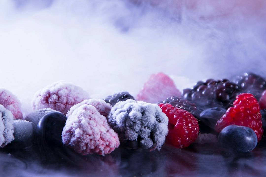Frozen berries ready to use in meals and breakfasts