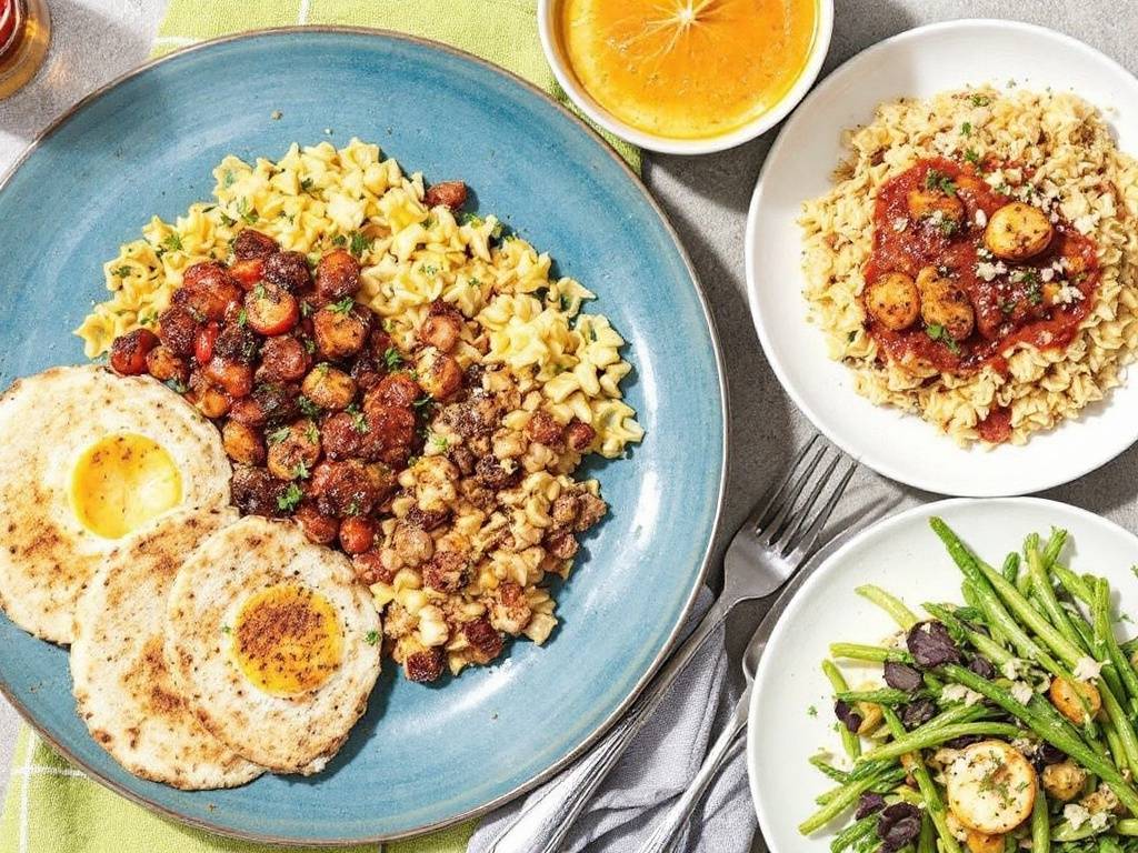 Affordable healthy meal for one with vegetables, grains and protein